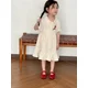 thumbnail image 1 of Conjunto de camisa de verano para niños, traje informal para hermanos, Top con flores bordadas, pantalones cortos, 2 uds., vestido con solapa de un solo pecho para niñas, 1 of 6