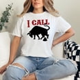 thumbnail image 2 of I Call Bull Funny Statement, White Comfort Colors T-Shirt, Small, 2 of 3