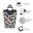 thumbnail image 3 of Cauagu Color Tractor Print Hamper Basket Bin,Extra Large Dirty Clothes Hamper 50L Laundry Baskets with Handles Laundry Hampers for Bedroom/Living Room/Bathroom, 3 of 5