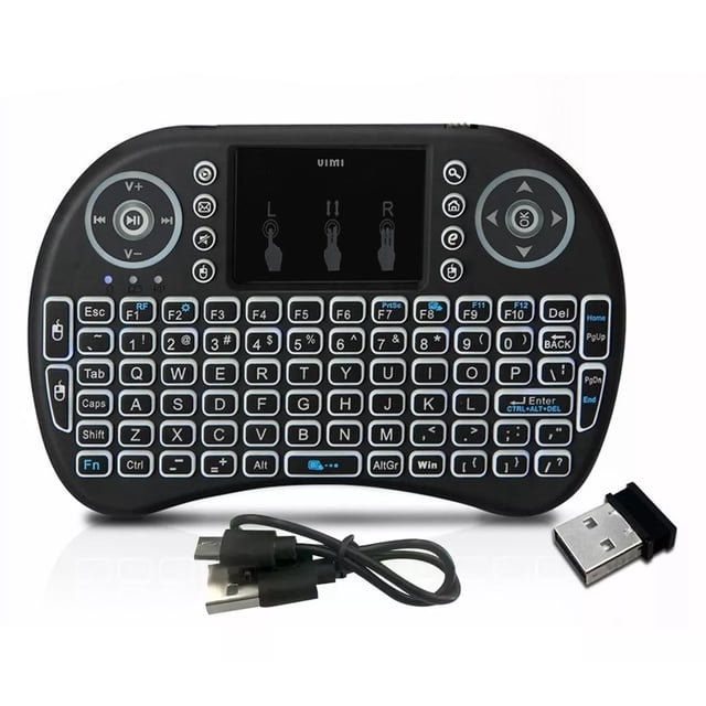 Mini Teclado Inalámbrico Smart Tv ,touch Pad C/ Iluminación
