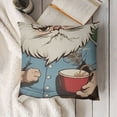thumbnail image 3 of YINGXI Christmas in July Beach Throw Pillow Cover,Summer Party Decor for Sofa Couch 22x22in, 3 of 5
