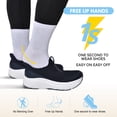 thumbnail image 6 of Slip in Men Hands Free Shoes Wide Toe Box Slip On Walking Running Athletic Sneakers Arch Support Plantar Fasciitis Orthopedic Shoes with Metatarsal Pads Cushion Thick Zero Drop Sole, 6 of 6
