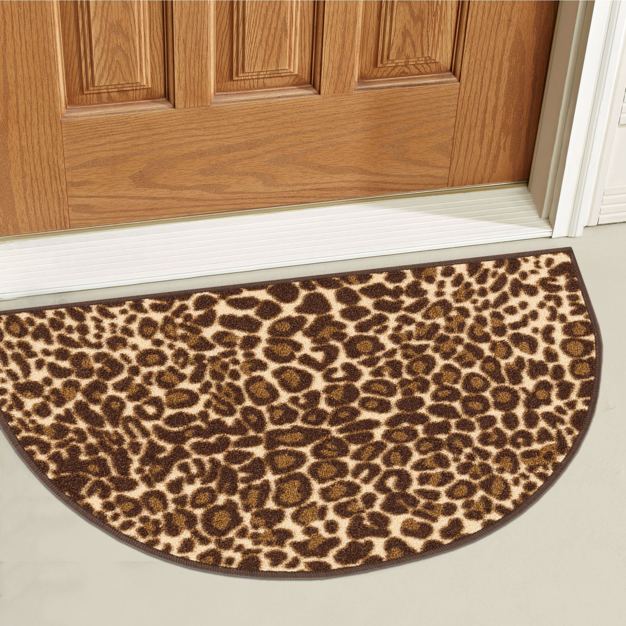 Well Woven NonSkid Slip Rubber Back Antibacterial 18" x 31" Slice Door