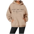 thumbnail image 3 of Jesus Took Naps Hoodies for Women 2025 Fall Winter Long Sleeve Christian Hooded Sweatshirt with Pockets Pullover Tops, 3 of 4