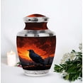 thumbnail image 5 of The Raven’s Dominion - Spacious Large Outdoor Urn for Adult Memorial Urn - Classic Urns - Funeral Ashes Urn - Memorial Gifts - Cremains Box - 10 Inch, 5 of 5