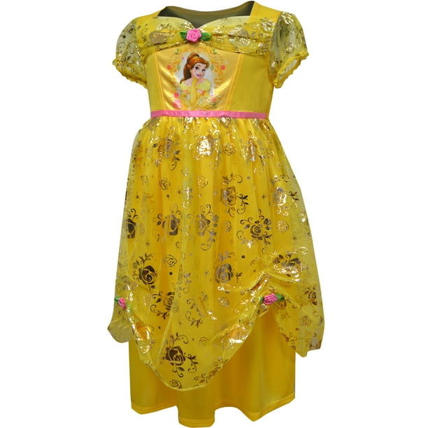 AME Sleepwear Girls' Disney Beauty and the Beast Belle Ball Gown