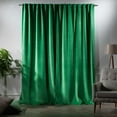 thumbnail image 2 of 3S Brother's Solid Luxury Matte Velvet Soft Curtains Set of 2 Panels Hanging Back Tap & Rod Pocket Home Décor Bedroom Kitchen Office Windows Room Darkering ( Jade-52"x72"), 2 of 6