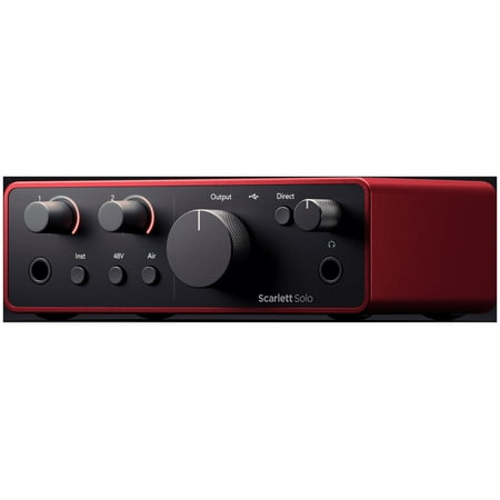 Focusrite - Scarlett Solo Studio 4th Generation Audio Interface - Red