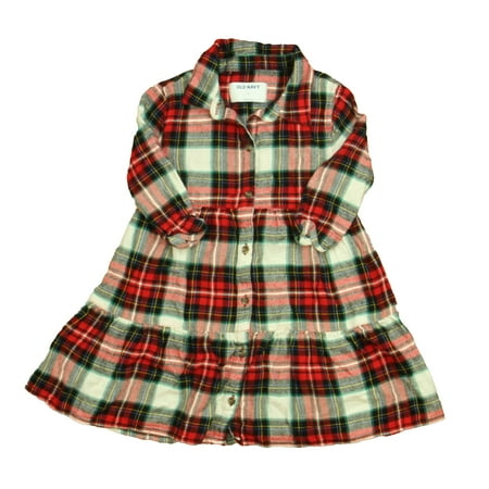 

Pre-owned Old Navy Girls Red Plaid Dress size: 3T
