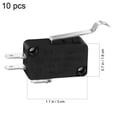 thumbnail image 4 of CIMAXIC 10 Pcs Micro Switch for Charging Durable Metal and Plastic Black Color Easy to Install,1.18"X0.59"X0.39", 4 of 5