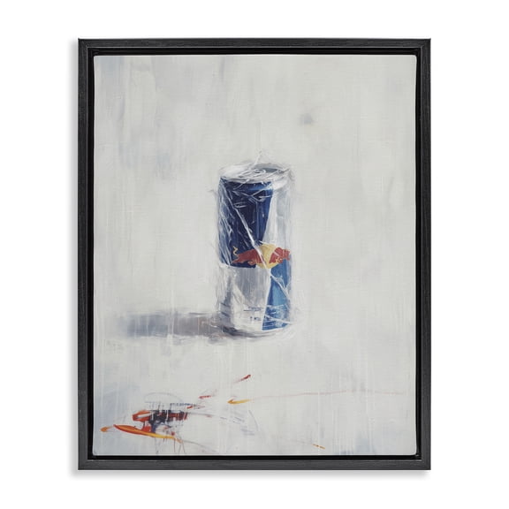 Stupell Industries Modern Creative Energy Drink Black Floating Frame Canvas Art, 17 x 21, by Svetlana Aleynikova