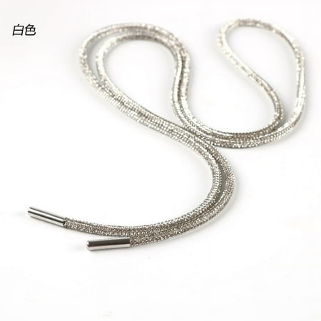 

Drill Shoelace with Rope Drill Belt Women‘s Instagram Style Shiny Shoelace DIY Decorative Coat Hood Rhinestone Shoelace with Distinctive Rhinestone Shoelace