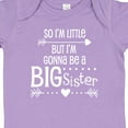 thumbnail image 4 of Inktastic So I'm Little, but I'm Gonna Be a Big Sister Girls Baby Bodysuit, 4 of 5