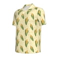 thumbnail image 2 of Rocae Yellow Corn for Men's Short Sleeve Polo Shirt, Quick Drying Performance Moisture Wicking Sports Men's Golf Shirt 4X-Large, 2 of 9