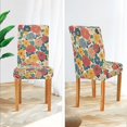 thumbnail image 3 of Yayeee 4 Pack Dining Chair Covers Stretch Parson Chairs Slipcovers Seat Protector, Vibrant Flowers Pattern, 3 of 6