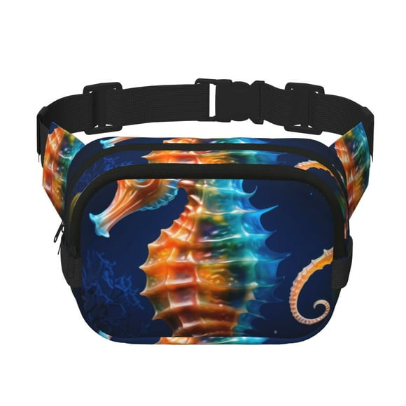 Gaeub Yellow Fish Seahorse print Collapsible Cooler Bag Insulated,Leakproof Food Bag for Hot or Cold Food Delivery,Travel Insulated Bag, or Beach Cooler Bags