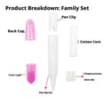 thumbnail image 3 of Nail Polish Corrector Pen with 3 Replaceable Tips: Manicure Tool for Quick Nail Art Mistake Cleanup, Refillable Design for Home & Salon Use, 3 of 8