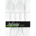 thumbnail image 3 of EcoQuality White Disposable Plastic Teaspoons - Heavy Weight Plastic White Cutlery, Disposable Utensils, Silverware Perfect for Wedding, Birthday, Event Planning, Baby Shower, Anniversaries (96), 3 of 4