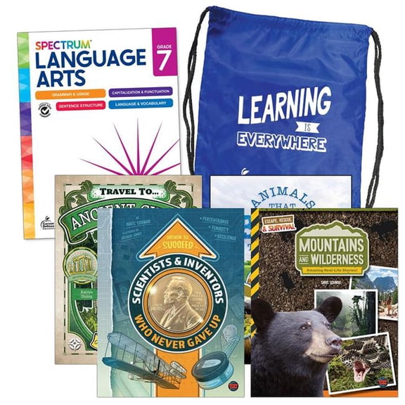 Carson Dellosa CD-745416 Spectrum Language & Literacy Backpack, English - Grade 7