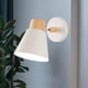 thumbnail image 5 of Apliques Murale Nordique Lampe De Chevet E27 Apliques Murale Moderne Simple Decorativo Para Chambre D'enfant, Salón, Couloir, Escalier, Balcón Blanco, 5 of 6