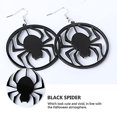 thumbnail image 4 of 3 pendientes de Halloween, pendientes colgantes de acrílico gótico oscuro con forma de araña, 4 of 5
