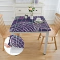 thumbnail image 2 of nygtbtfer Tropical Theme Square Fitted Tablecloth, Marine Theme, Elastic Edge, Suitable for Catering and Kitchen,Square Table white, 2 of 8