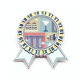 thumbnail image 1 of Singapur rascacielos famosos spots Insignia broche Medalla ganadora, 1 of 3