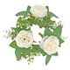 thumbnail image 3 of Pilar vela anillo corona Pilar candelabro arreglo de flores guirnalda verde corona vela anillo para puerta decoración de Halloween Blanco, 3 of 9