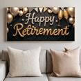 thumbnail image 4 of Golden Theme Happy Retirement Banner Decorative Design Champagne Glasses Retirement Party Balloon Decoration for Retirement Party Indoor Decoration Event Celebration, 4 of 7