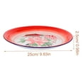thumbnail image 2 of TAILTOSS Vintage Serving Round Platter Enamel Plate Multi 1Set, 2 of 8