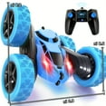 thumbnail image 5 of 360 °   Rotating RC Stunt Car with Headlights - 2.4 GHz Dual-Sided Remote Control Crawler, Rechargeable Battery, Durable Plastic Design, Flashing Lights, Multiple Colors for Youngsters Ages 6-12, 5 of 10
