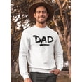 thumbnail image 2 of Dad Design Sweatshirt Men - Men Sweatshirt, White, 5XL, 2 of 4
