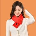 thumbnail image 6 of USB Women Men Heating Scarf Temperature Scarf 3 Gears Adjustable USB Charging Heat Control Neck Warmer For Cycling Camping USB Heated Scarf - Temperature Adjustable Heating Scarf, 6 of 10