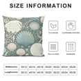 thumbnail image 5 of Wuche  Nautical Coastal Throw Pillow Covers 18x18  Ocean Themed Beach Seashell Coral Starfish Pillows Case Soft Velvet Cushion Covers for Outdoor Sofa Home Decor Multiple specifications, 5 of 5