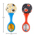 thumbnail image 5 of Fisher-Price Rattle 'n Rock Maracas, Set of 2 Soft Baby Rattle Activity Toys for Newborns, 5 of 6