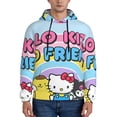 thumbnail image 2 of Lsque Sanrio Pattern Casual Men's Hoodie,Hooded Sweatshirt with Kangaroo Pocket,Pullover Hoodie-X-Large, 2 of 8