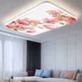 thumbnail image 2 of Fluorescent Light Covers 1 Pack 4x2 ft Red Flowers Ceiling Light Covers Watercolor Floral Light Filters for Classroom, Office & Home, Drop Ceiling Light Covers, 2 of 8