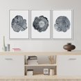 thumbnail image 4 of IDEA4WALL Framed Canvas Print Wall Art Set of 3 Wood Tree Rings Prints, Vintage Farmhouse Wall Decor, Large Wall Art, Minimalist Countryside Artwork for Home Decor - White 16"x24"x3, 4 of 5