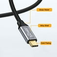 thumbnail image 6 of Xiwai 90 Degree Right Angled Type-C USB-C Male to Male USB3.1 10Gbps 100W Data Cable for Laptop and Phone, 6 of 7