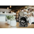 thumbnail image 6 of WIRESTER 11 Oz Ceramic Tea Cup Coffee Mug, Gray Skull Raven, 6 of 7