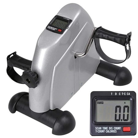 Dodomore Mini Pedal Exerciser Bike Fitness Exercise Cycle Leg or Arm with LCD Display Home Gym