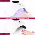 thumbnail image 2 of Clearance! MiroPure UV LED nail lamp 48W nail dryer gel polish light with 4 timer, 33 durable LED lights for fingernail & toenail gel based polished nail polish curling lamp for home and salon, 2 of 7
