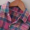 thumbnail image 5 of Gibobby Blusas De Niños Niños pequeños, niñas, manga larga, camisa a cuadros de invierno, Tops, abrigo, prendas de vestir para niños, ropa(Rosa, 18-24 Meses), 5 of 5