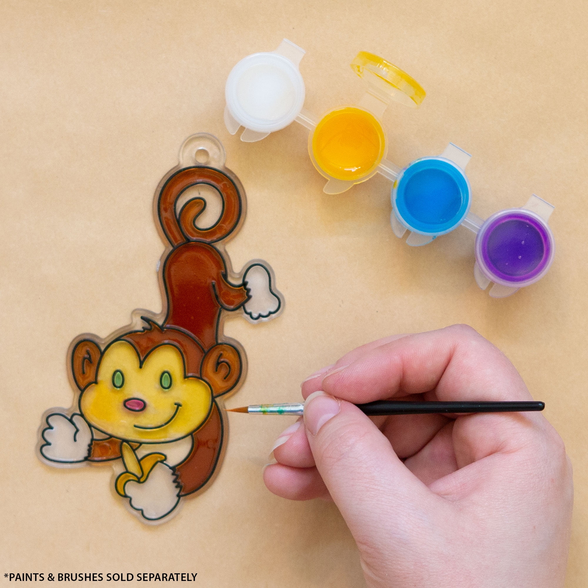 Hello Hobby Ready-to-Paint Monkey Suncatcher