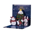 thumbnail image 1 of Less Than 5 Greeting Card 3D Stereo Greeting Card Creative Christmas Message Card Holiday Card, 1 of 4
