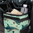 thumbnail image 6 of Whale Foldable Car Trash Bin with Lid and Leak-proof Hanging Storage Bag Mini Trash Can Car Garbage Can, 6 of 6