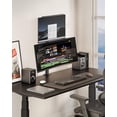 thumbnail image 5 of Dual Monitor Arm Stand, Stacked Mount for 17-34 in Screens, 33 lb per Arm, Vesa 75/100, Black/White, 5 of 9