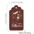 thumbnail image 5 of Inkdotpot Happy Halloween Halloween Bottle Tag Real Silver Foil Favor Hang Tags 50 Pack, 5 of 6