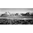 thumbnail image 2 of Adams, Ansel 32x18 White Modern Wood Framed Museum Art Print Titled - Mt. Moran and Jackson Lake from Signal Hill, Grand Teton National Park, Wyoming, 1941, 2 of 4