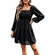thumbnail image 1 of Vestido de manga larga elegante para mujer, vestido corto de gasa, mini vestidos de fiesta, 1 of 6